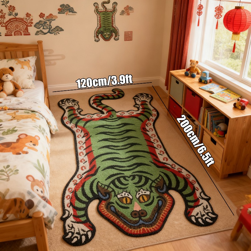VIKAMA Tiger Pattern Rug Non-s - Electronics Repair Desk บทวิจารณ์และราคา