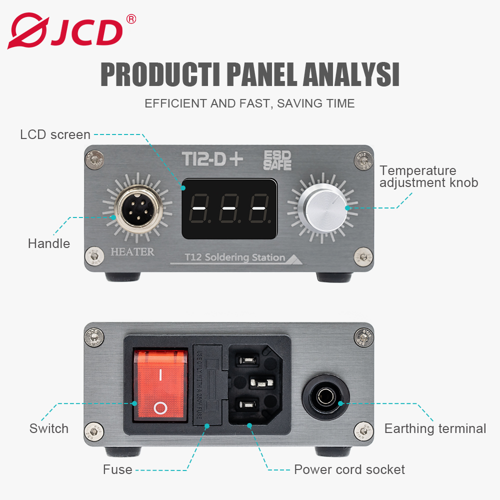 JCD T12-D PLUS Soldering Stati - Electronics Repair Training บทวิจารณ์และราคา