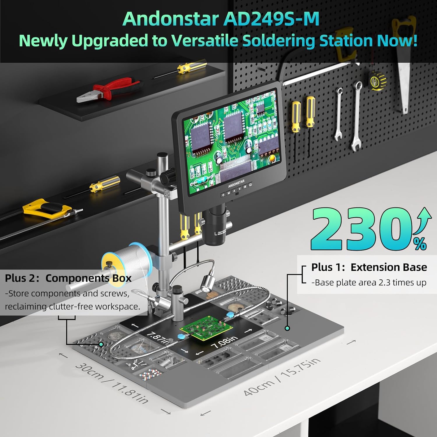 Andonstar AD249SM Plus 10.1''  - Electronics Repair Plus บทวิจารณ์และราคา
