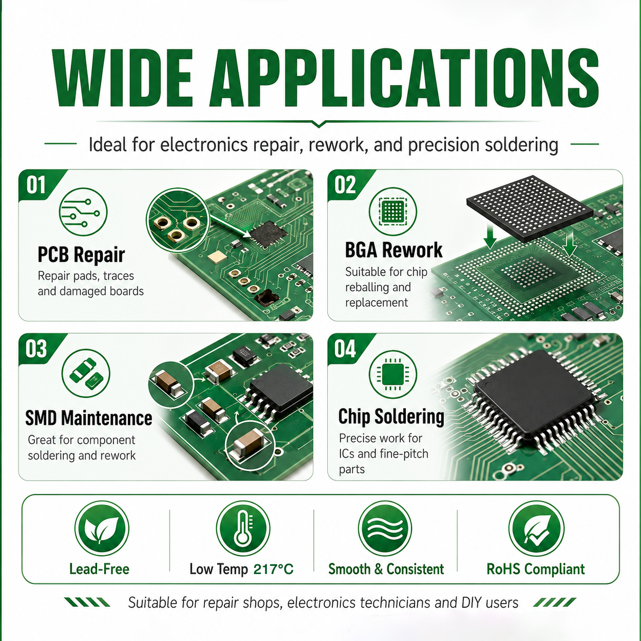 SAC305 Solder Paste Welding Ti - Electronics Repair Game บทวิจารณ์และราคา