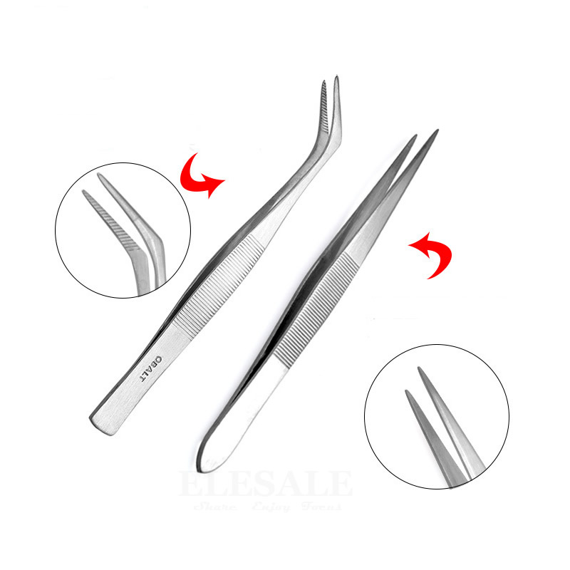 Stainless Steel Tweezers Grip  - Electronics Repair Training บทวิจารณ์และราคา